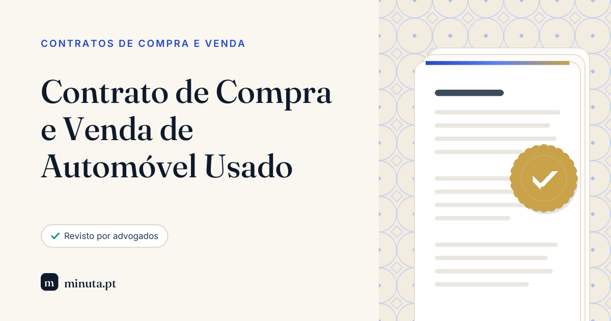 Contrato de Compra e Venda de Automóvel Usado