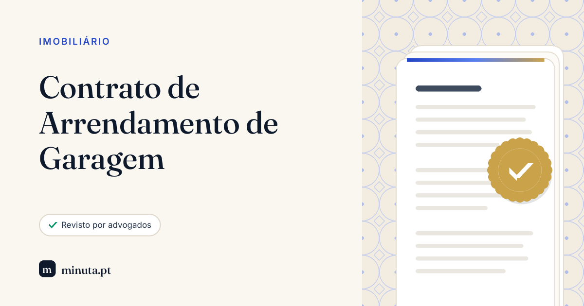 Contrato de Arrendamento de Garagem