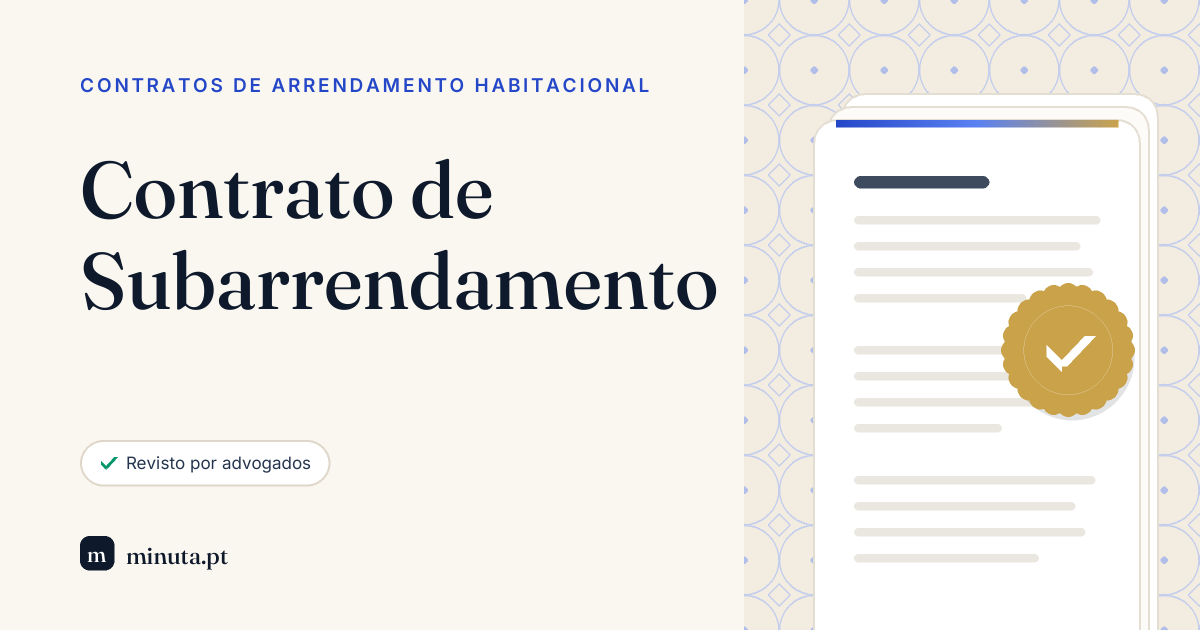 Contrato de Subarrendamento