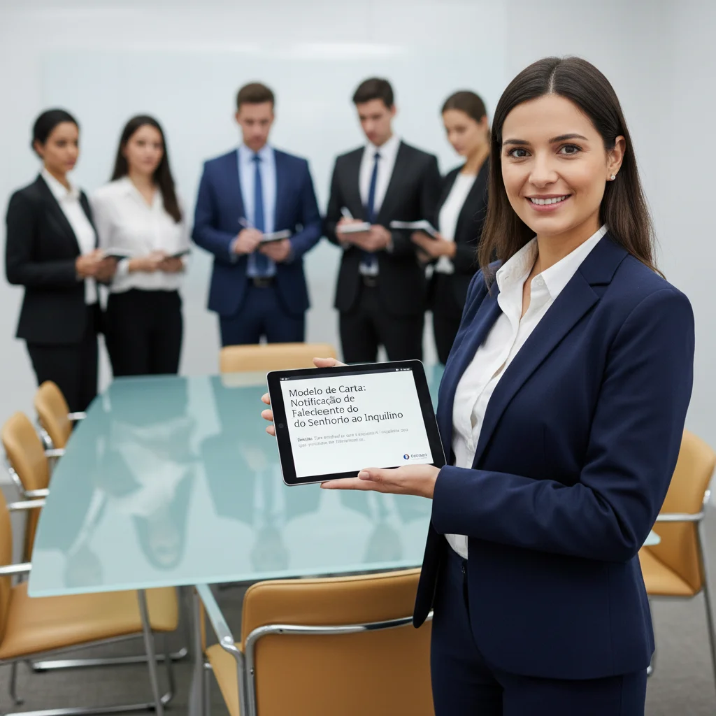 Carta: Notificação de Falecimento do Senhorio
