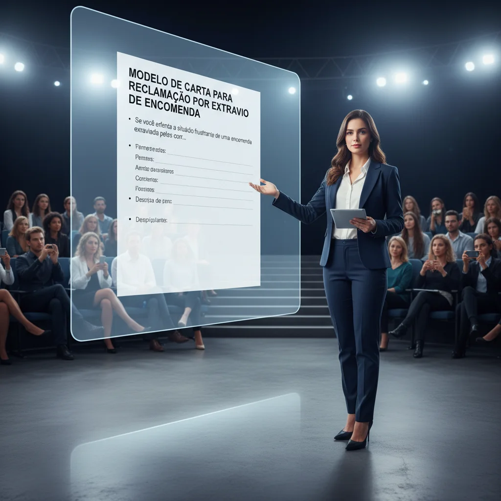Modelo de Carta para Reclamação por Extravio de Encomenda