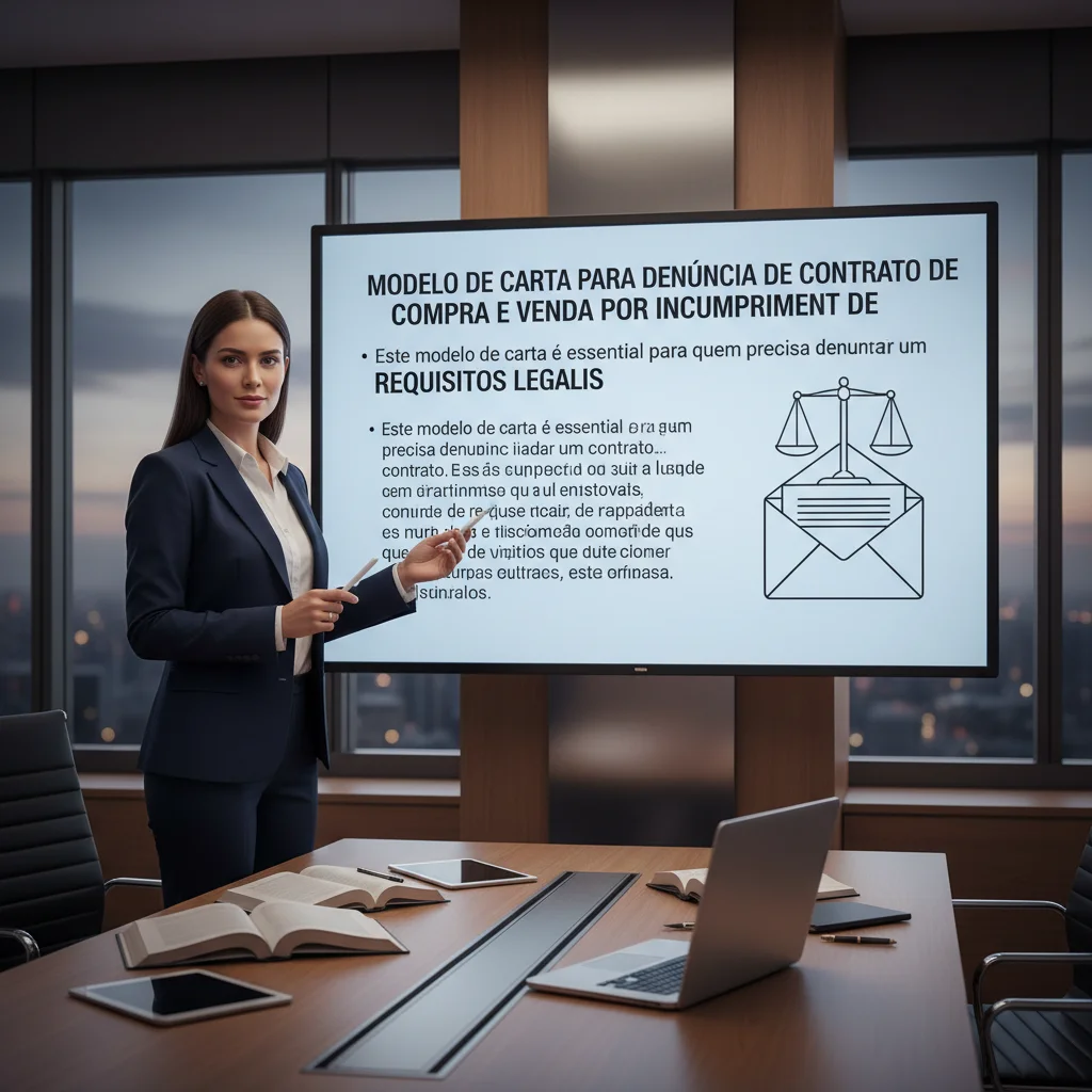 Modelo de Carta para Denúncia de Contrato de Compra e Venda por Incumprimento de Requisitos Legais