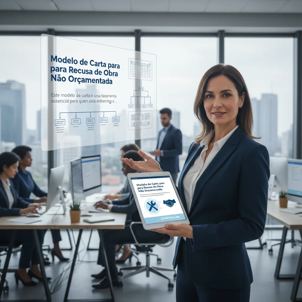Modelo de Carta para Recusa de Obra Não Orçamentada