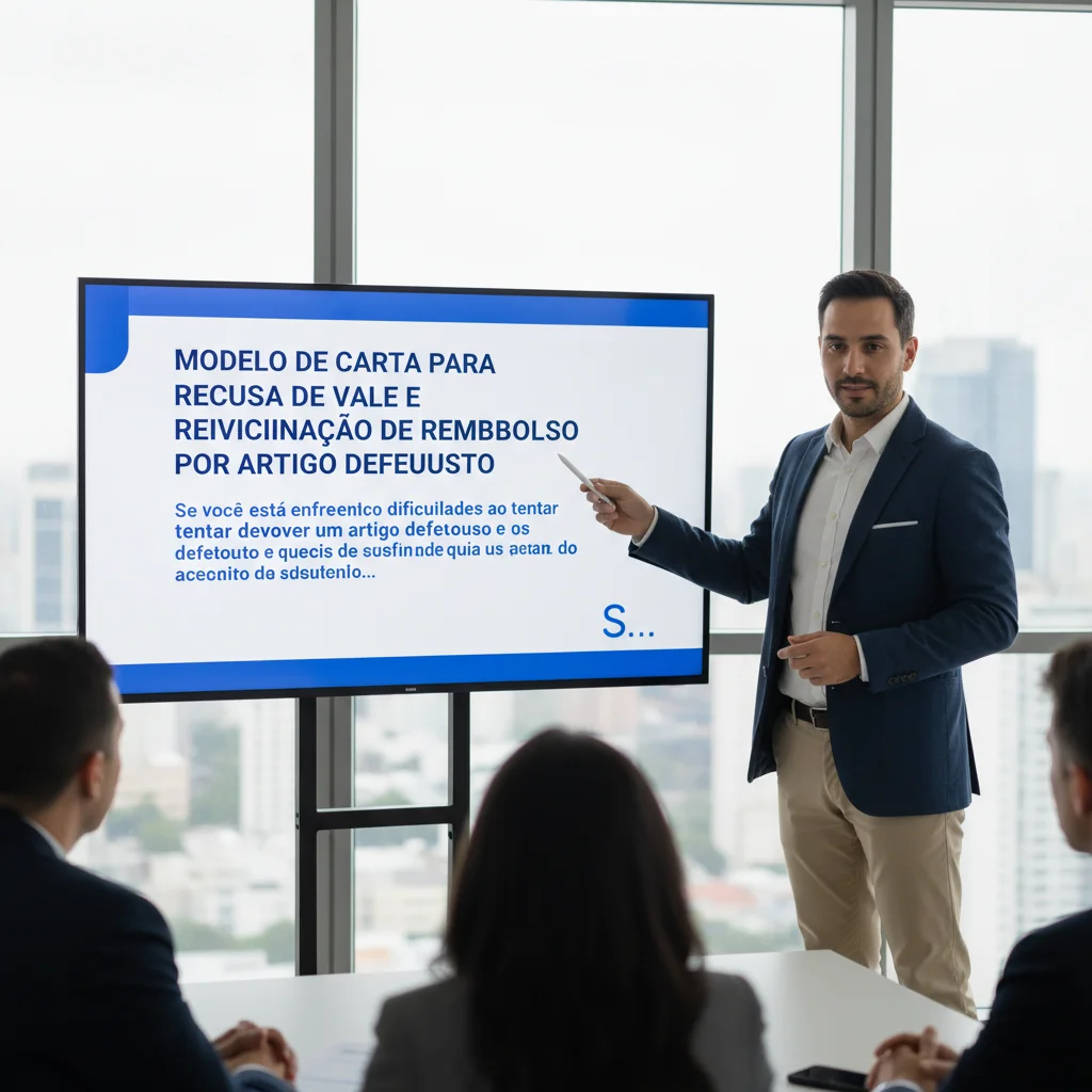 Carta de Recusa e Reembolso por Artigo Defeituoso
