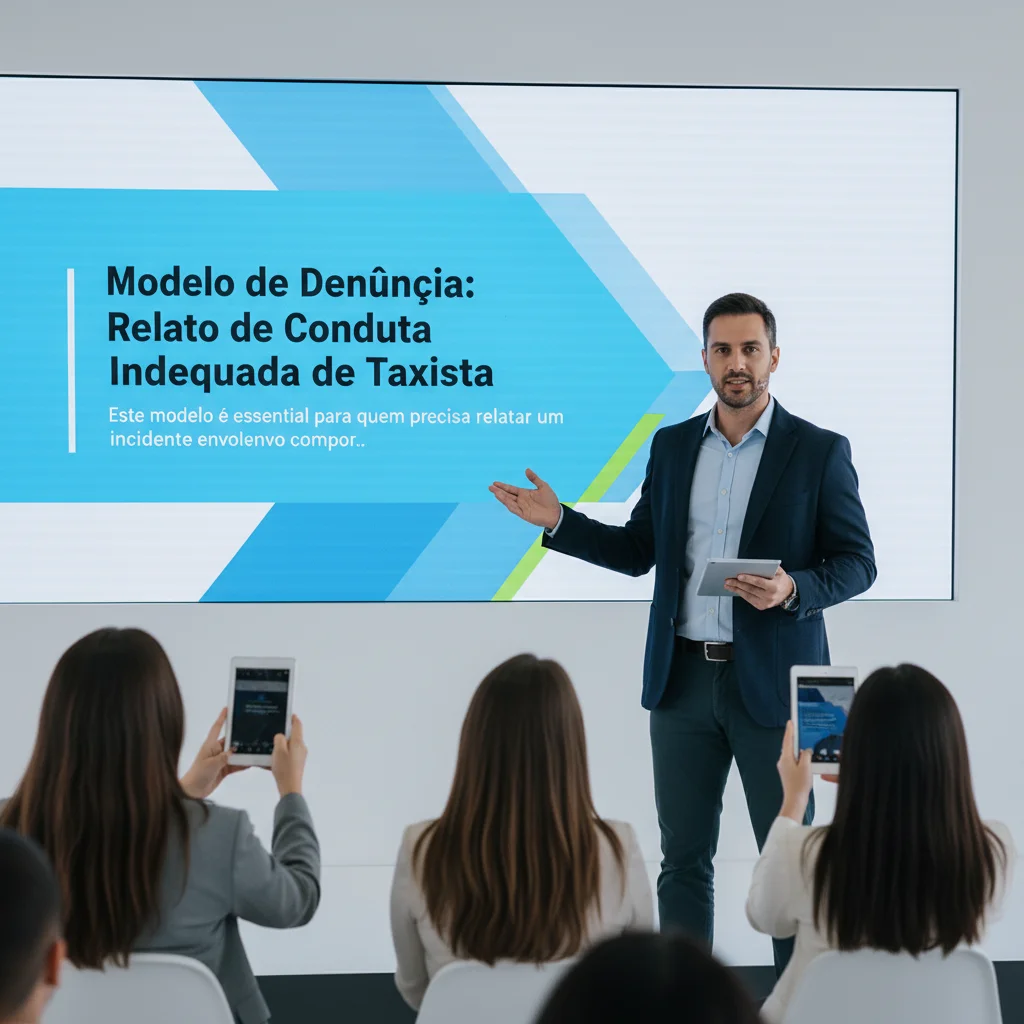 Modelo de Denúncia: Relato de Conduta Inadequada de Taxista