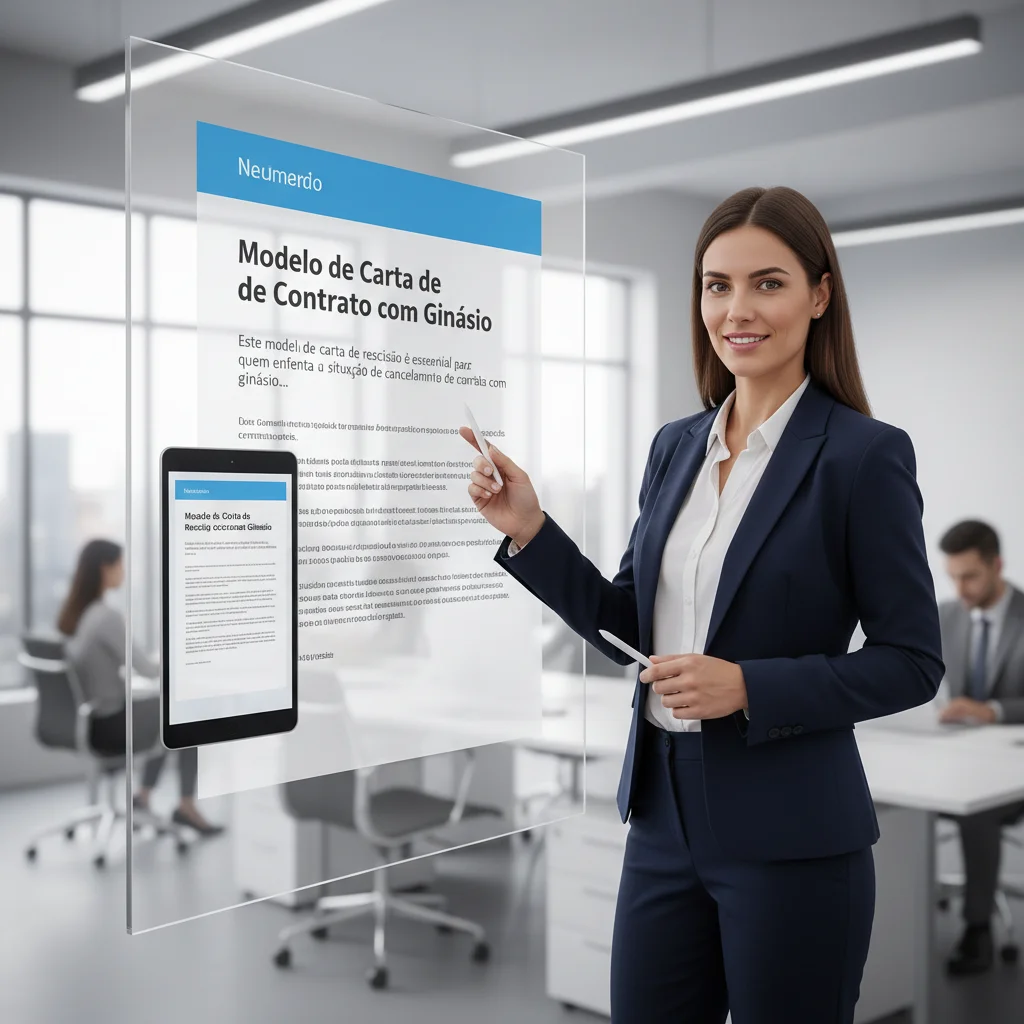 Modelo de Carta de Rescisão de Contrato com Ginásio