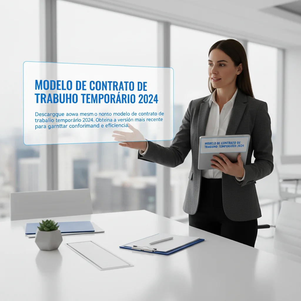 Modelo de Contrato de Trabalho Temporário 2024