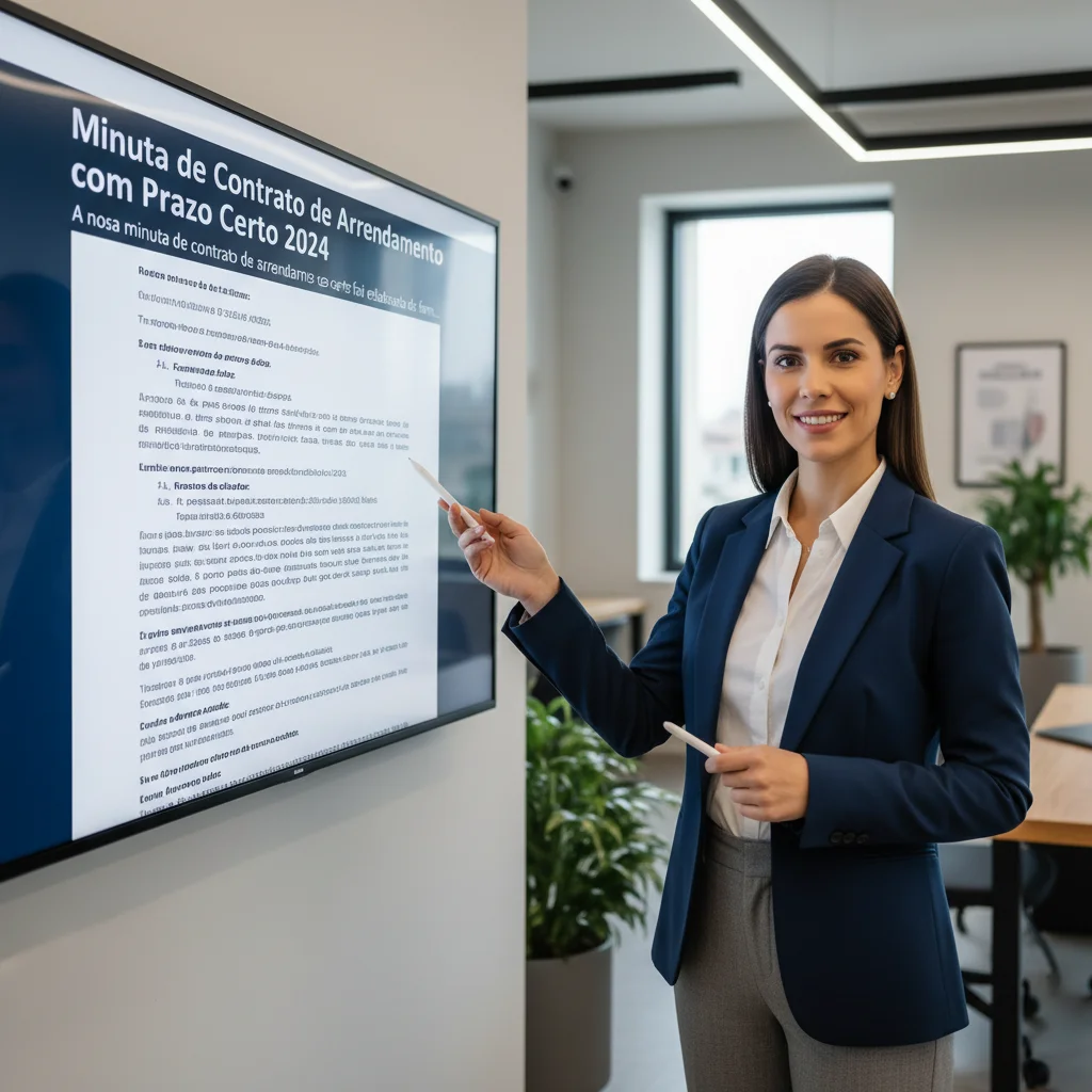 Minuta de Contrato de Arrendamento com Prazo Certo 2024